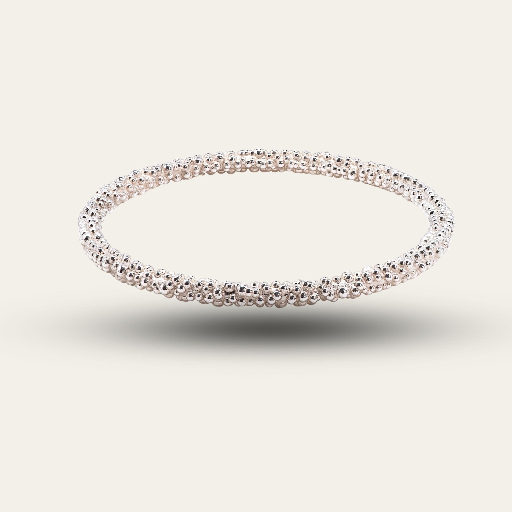 Chunky Grain Bangle - Dainty London