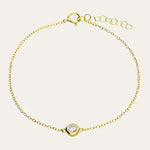 Dainty Gold Moissanite Bracelet - Dainty London