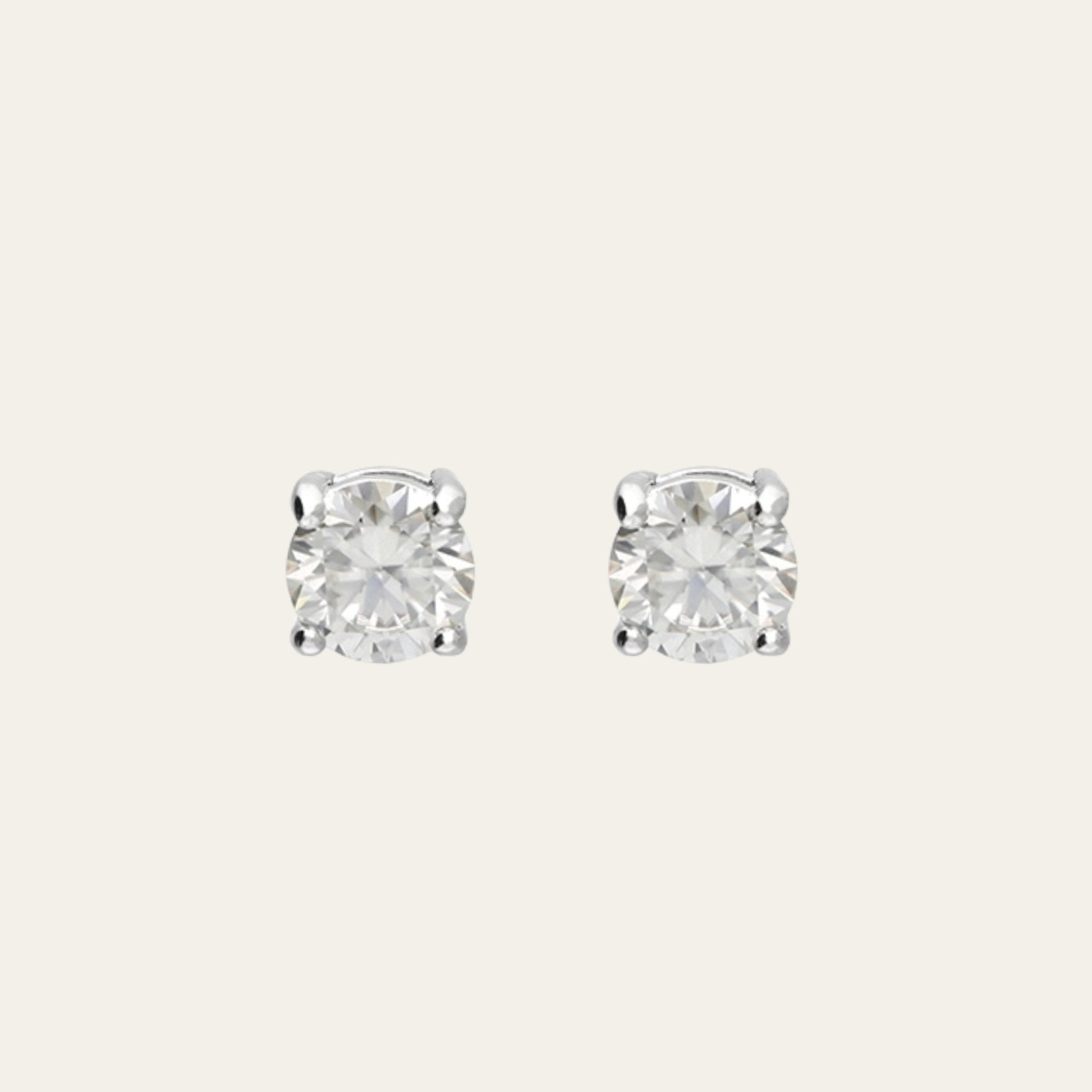 Dainty Moissanite Stud Earrings - Dainty London