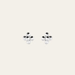 Dainty Silver Cluster Stud Earrings - Dainty London