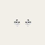 Dainty Silver Cluster Stud Earrings - Dainty London