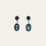 Dainty Silver London Blue Topaz Drops - Dainty London