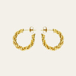 Gold Barnacle Huggie Hoop Earrings - Dainty London