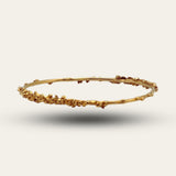 Gold Grain Bangle - Dainty London