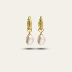 Gold Pearl Drop Earrings - Dainty London