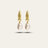 Gold Pearl Drop Earrings - Dainty London