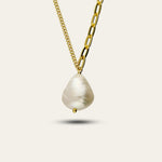 Gold Pearl Necklace - Dainty London