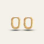 Gold Rockpool Hoops - Dainty London