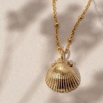 Gold Seashell Necklace - Dainty London