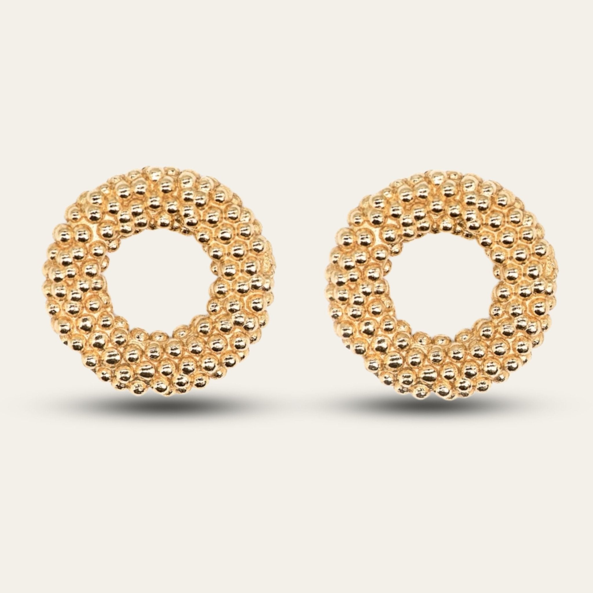 Large Gold Barnacle Hoops - Dainty London