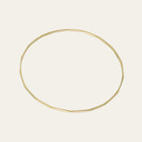 Limited Edition Faceted Dainty Gold Bangle - Dainty London