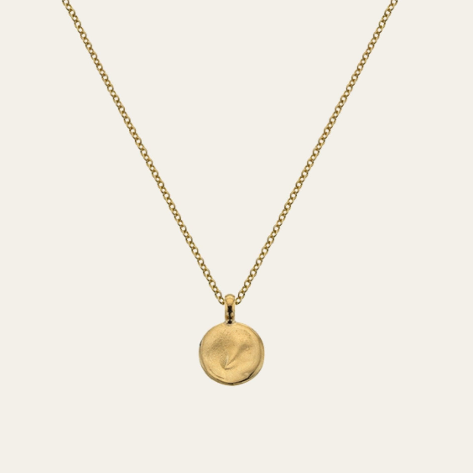 Limited Edition Gold Barnacle Disc Necklace - Dainty London