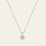 Limited Edition White Gold Diamond Cluster Necklace - Dainty London