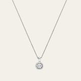 Limited Edition White Gold Diamond Cluster Necklace - Dainty London