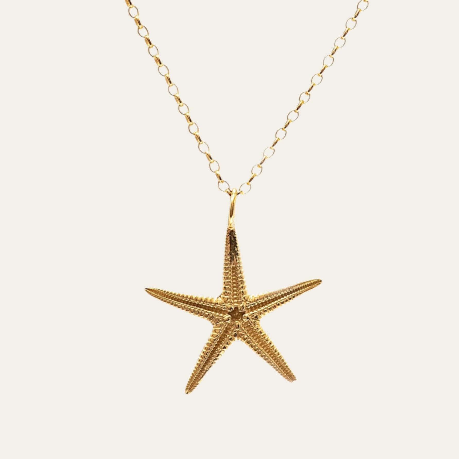 Maxi Gold Starfish Necklace - Dainty London