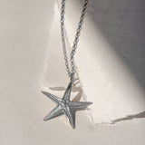 Maxi Silver Starfish Necklace - Dainty London