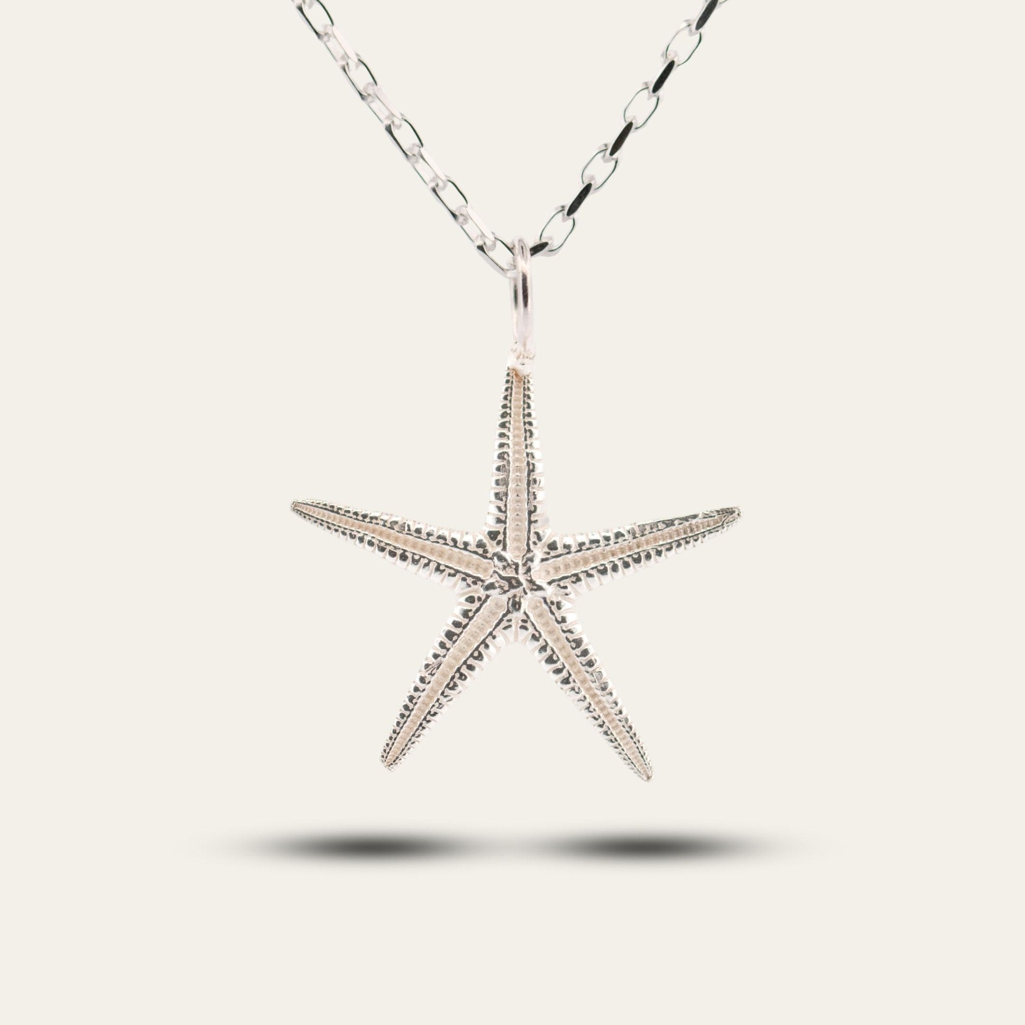 Maxi Silver Starfish Necklace - Dainty London