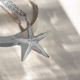 Maxi Silver Starfish Necklace - Dainty London