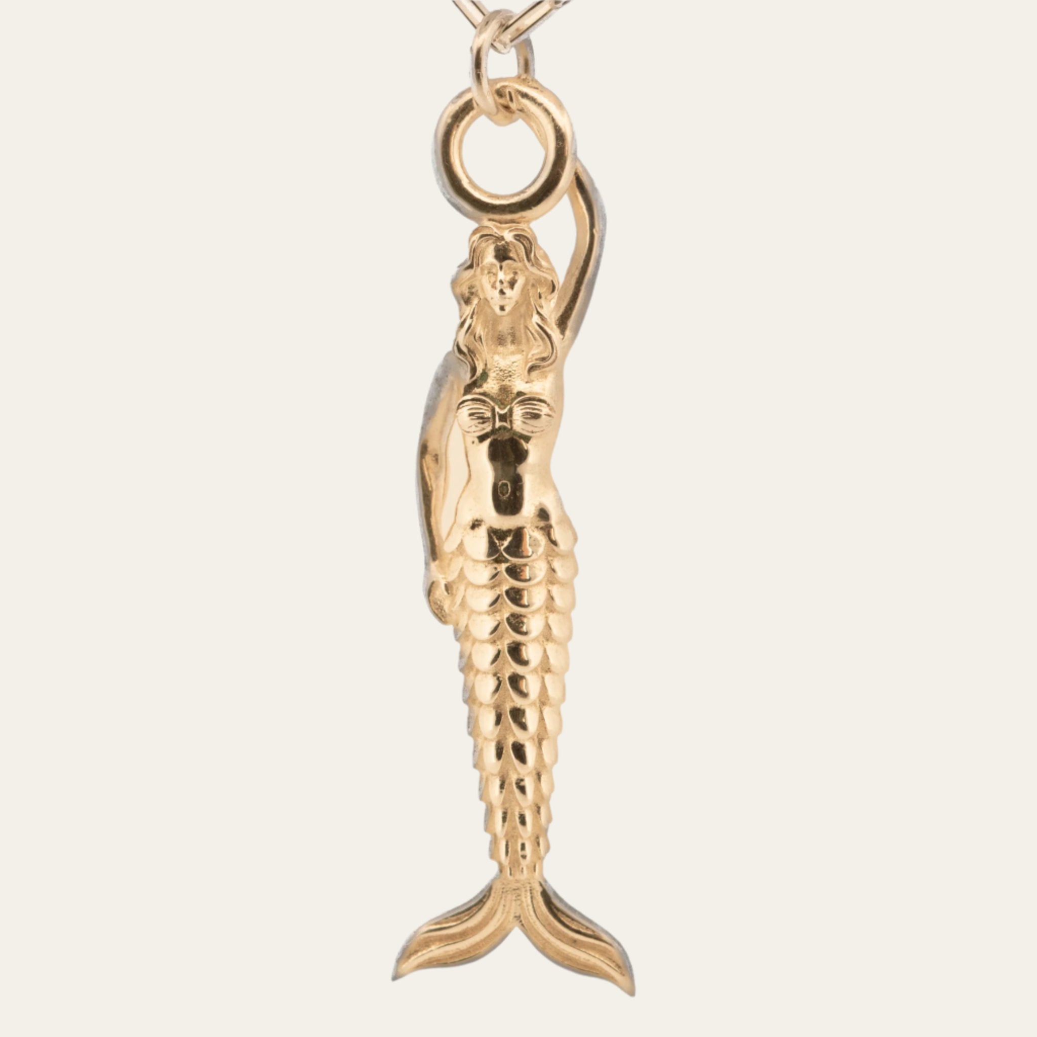 Maxi Zennor Mermaid Gold Necklace - Dainty London