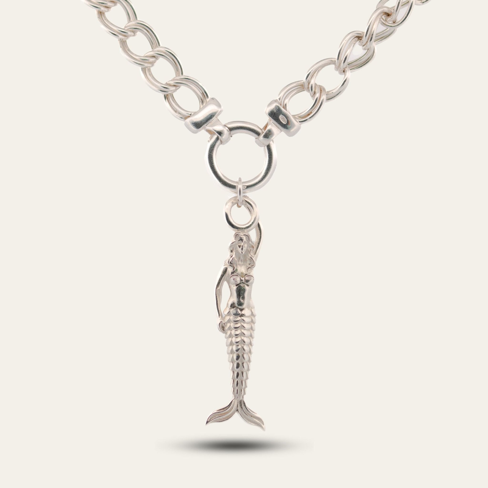 Maxi Zennor Mermaid Silver Necklace - Dainty London