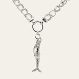 Maxi Zennor Mermaid Silver Necklace - Dainty London