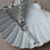 Maxi Zennor Mermaid Silver Necklace - Dainty London