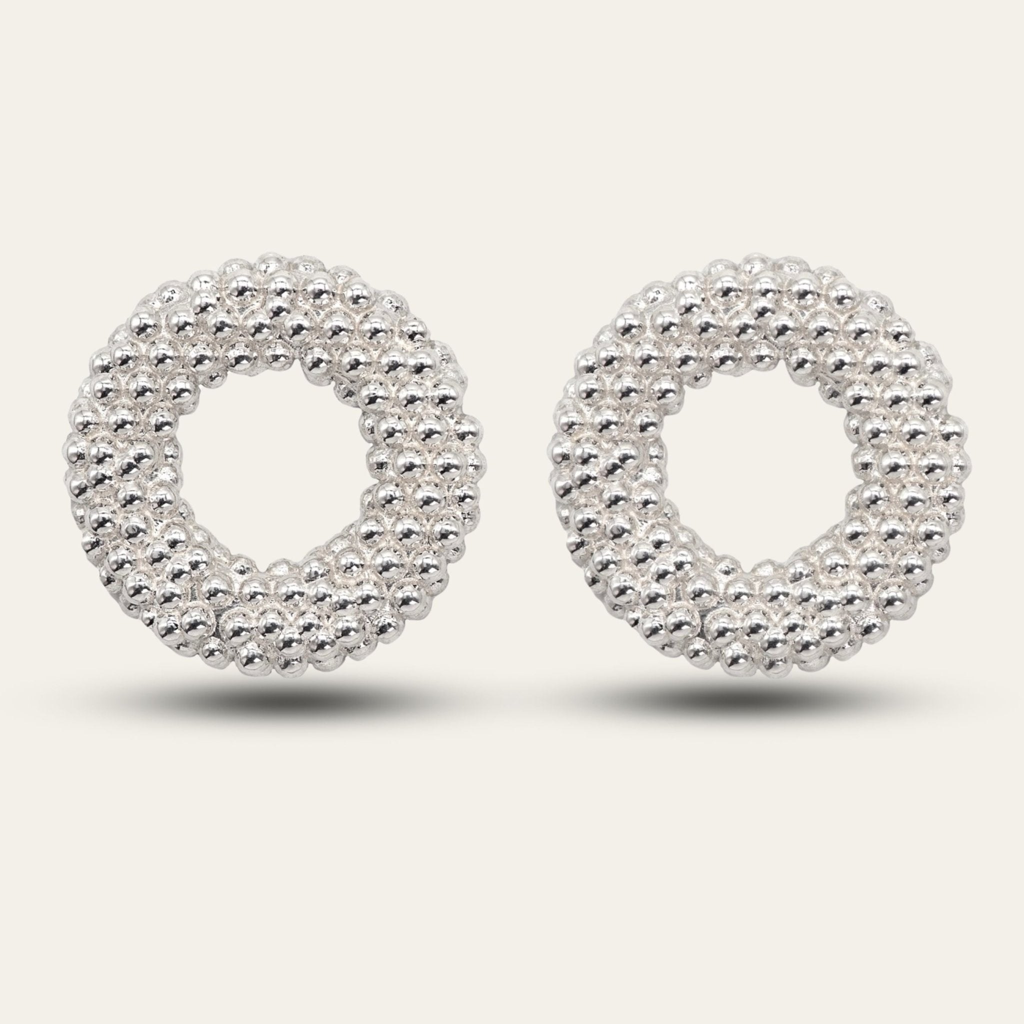 Silver Barnacle Hoops - Dainty London