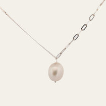 Silver Pearl Necklace - Dainty London