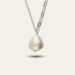 Silver Pearl Necklace - Dainty London