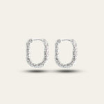 Silver Rockpool Hoops - Dainty London