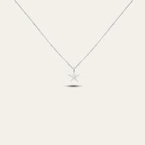 Silver Starfish Necklace - Dainty London