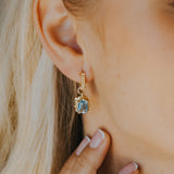 The Gold Astrid Hoops - Dainty London
