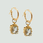 The Gold Giselle Hoops - Dainty London