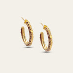 The Gold Hebe Hoops - Dainty London