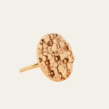 The Gold Round Hemera Ring - Dainty London