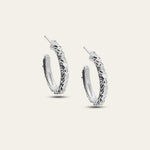 The Silver Hebe Hoops - Dainty London